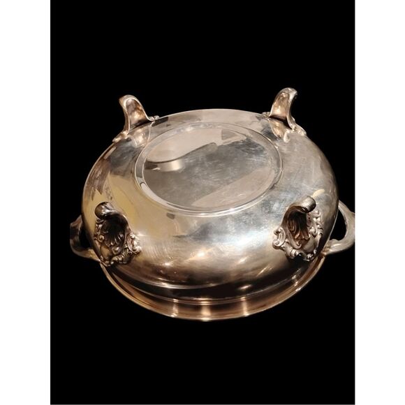 Vintage Poole Silver Company Silver Casserole Serving Dish - Picture 4 of 10